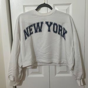White sweater from zara